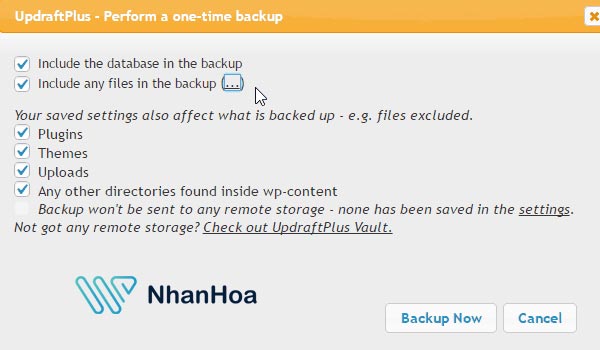 Hướng dẫn cách sử dụng plugin backup wordpress với UpdraftPlus