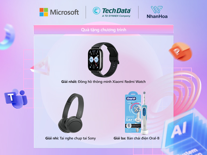 Quà tặng hội thảo AI và Microsoft 365