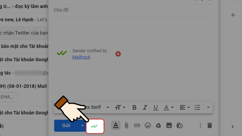 Cách dùng Mailtrack để theo dõi email đã gửi