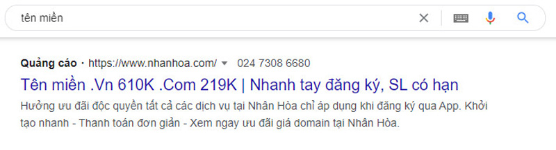 PSA - Quảng cáo tìm kiếm trả phí