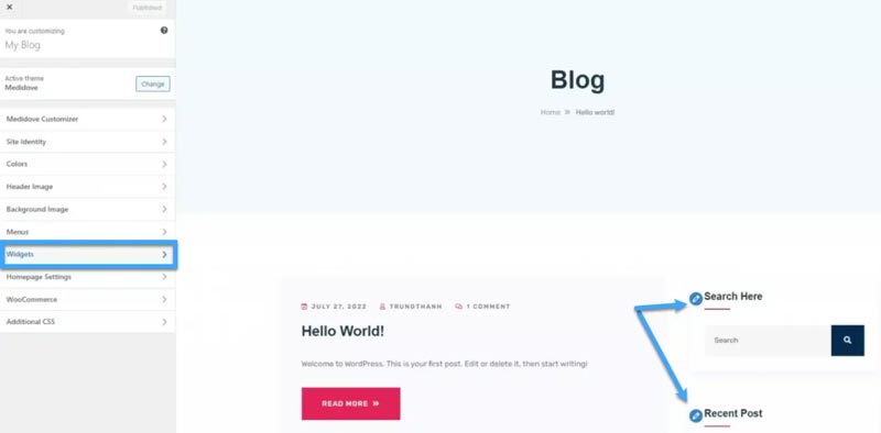 2 cách tạo sidebar cho website WordPress đơn giản