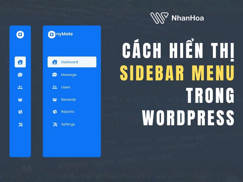 Cách hiển thị sidebar menu trong WordPress