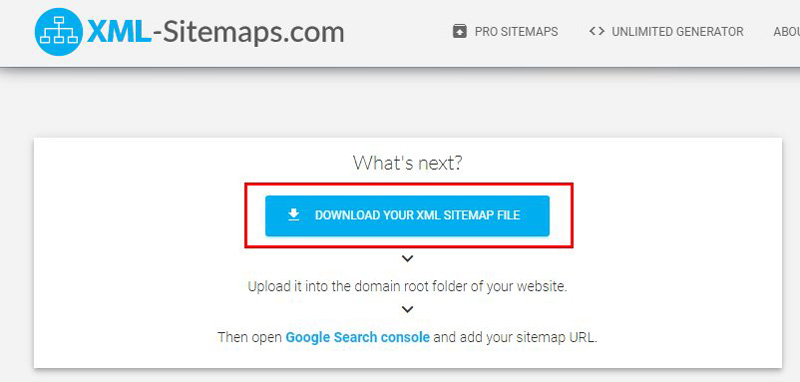 Tạo XML Sitemap bằng công cụ Online XML-Sitemaps.com