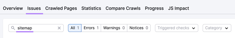 Cách check Sitemap website để tìm sự cố