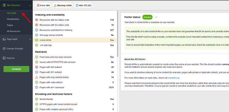 Website auditor
