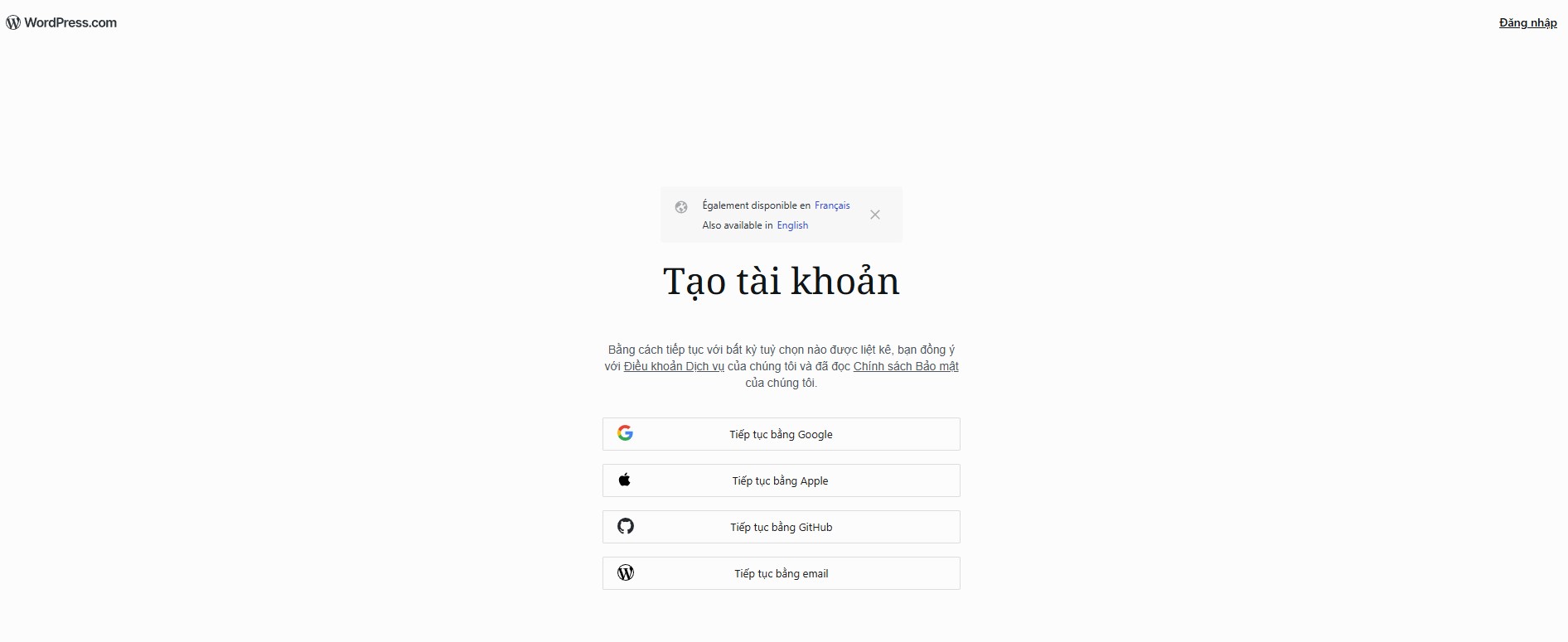 tạo web bằng wordpress