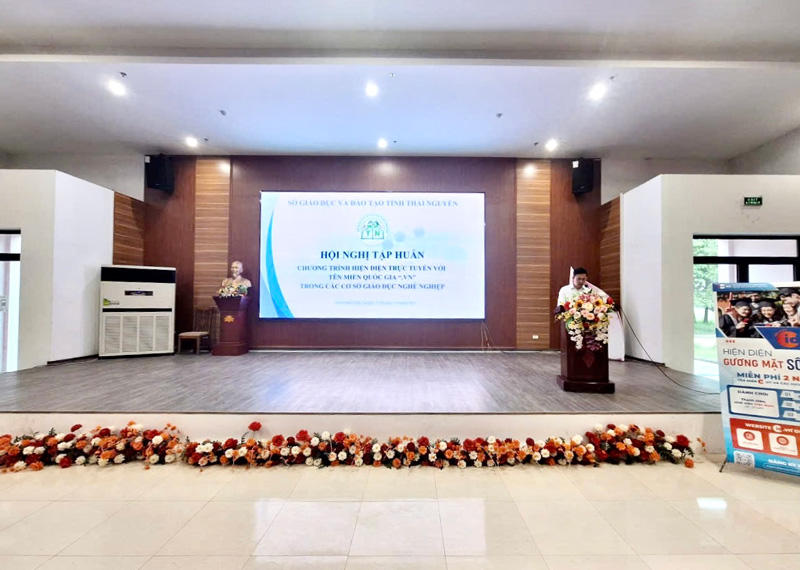 Nhân Hòa & VNNIC lan tỏa hiện diện trực tuyến tên miền .VN, ID.VN tại Thái Nguyên