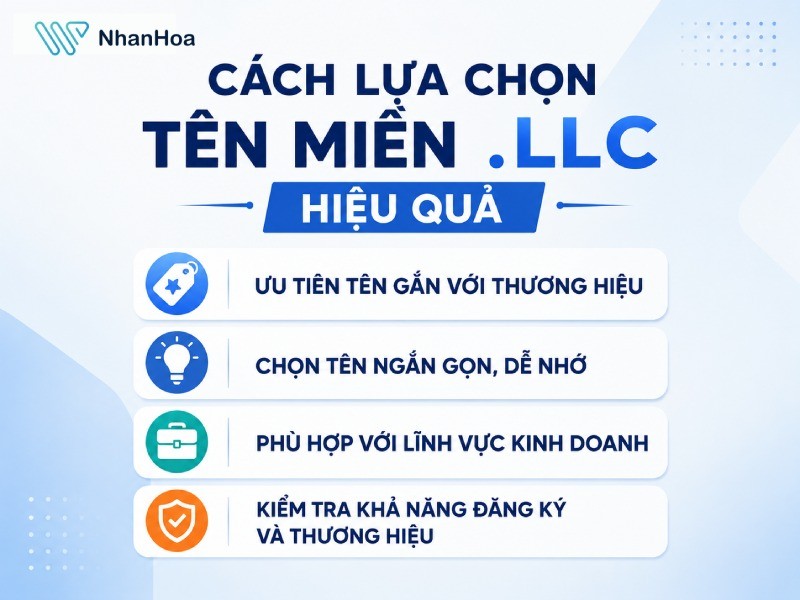 Cách lựa chọn tên miền .LLC hiệu quả