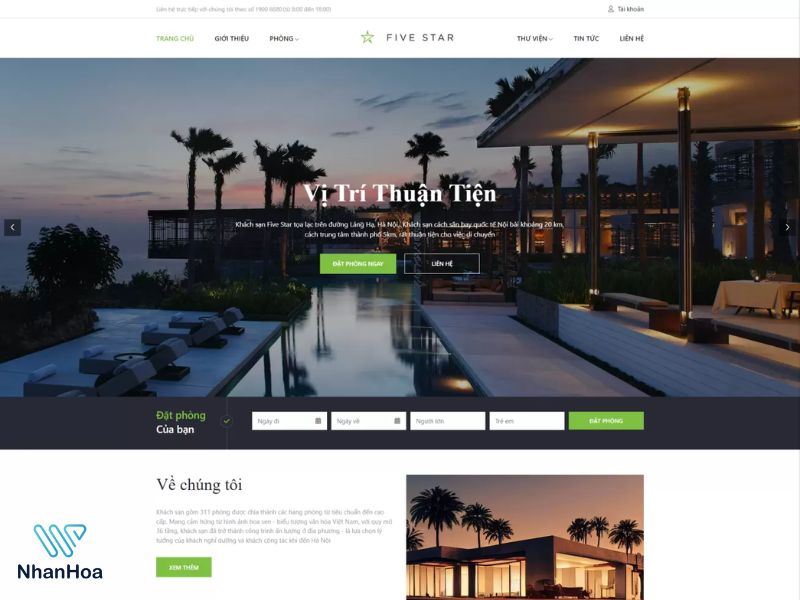 thiết kế web du lịch chuẩn SEO
