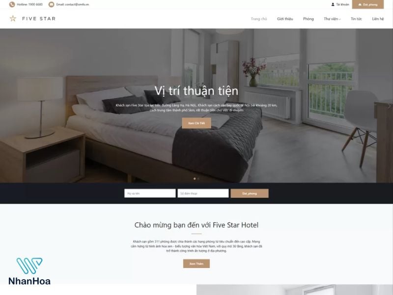 thiết kế web du lịch