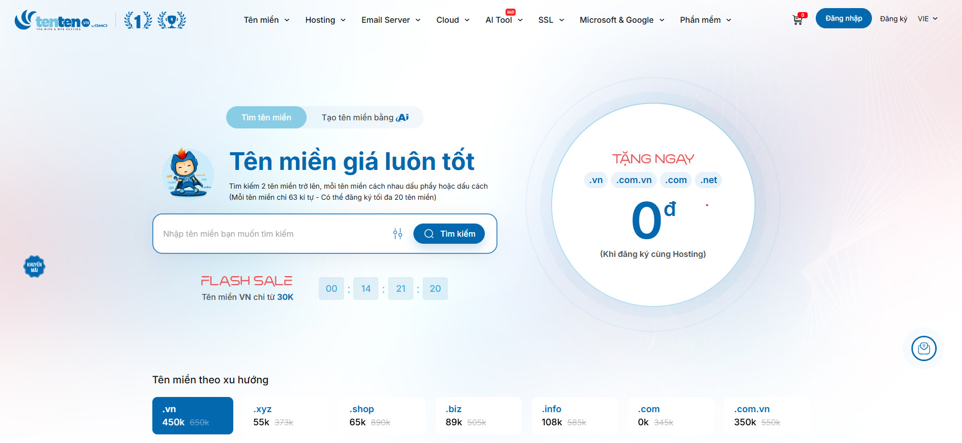 hosting tốt nhất việt nam - Tenten