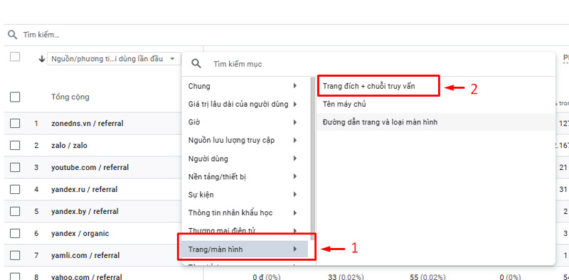 Kiểm tra traffic website bằng Google Analytics 