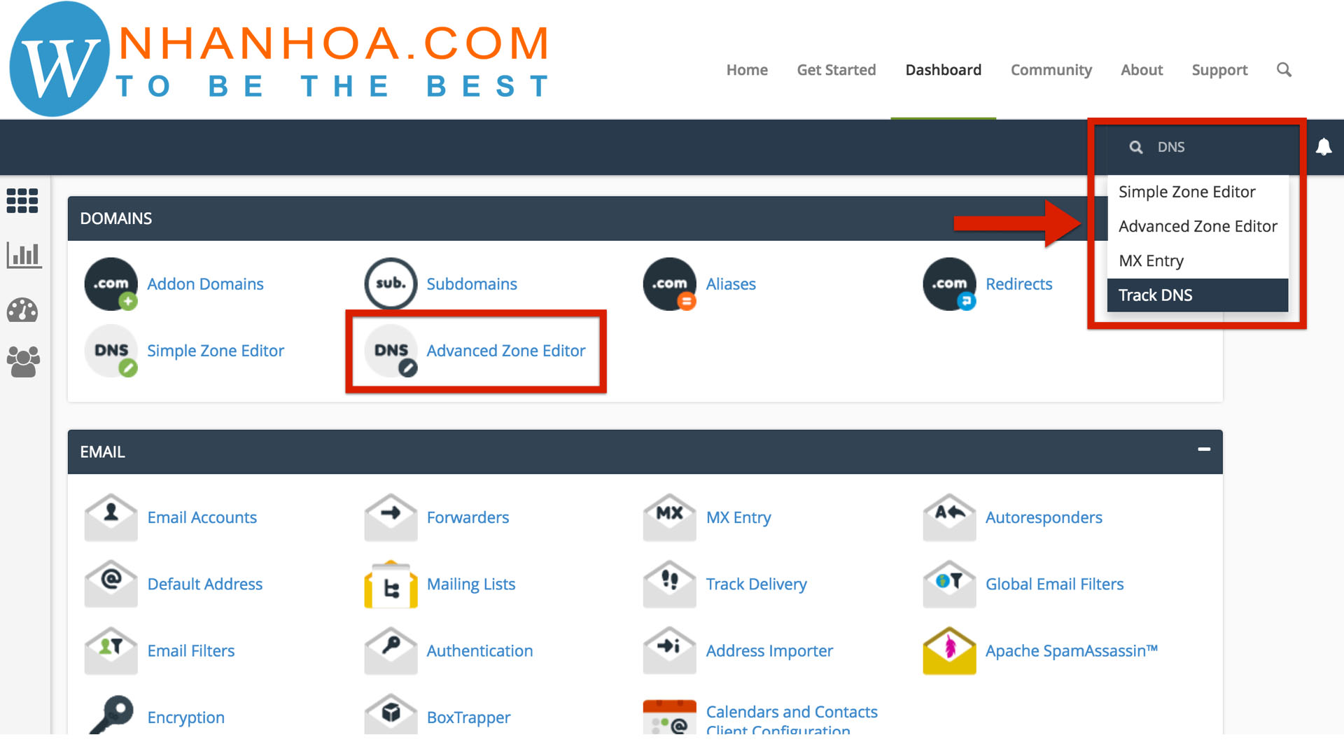 cách add domain vào host cpanel