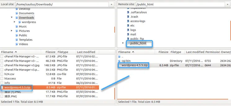 Upload website lên hosting bằng FTP client bước 3