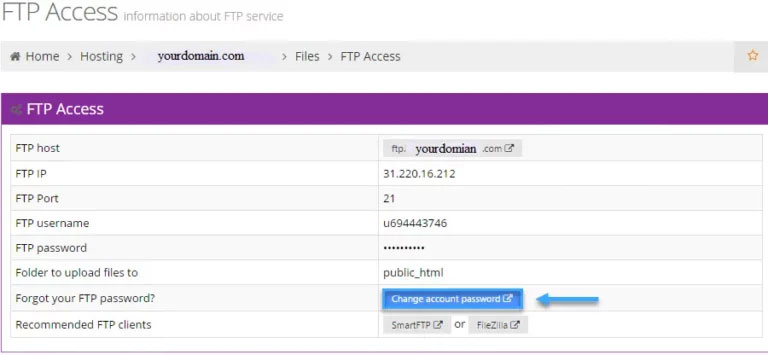 Upload website lên hosting bằng FTP client bước 1