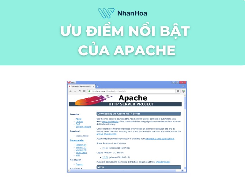 Ưu điểm nổi bật của Apache