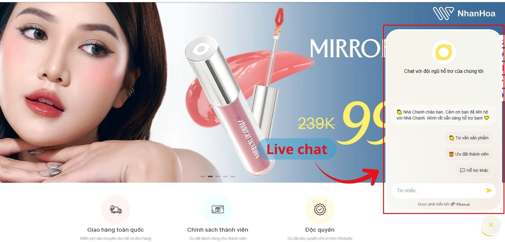 vi du live chat