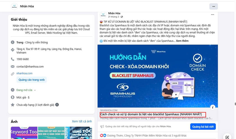 Meta title trên mạng xã hội