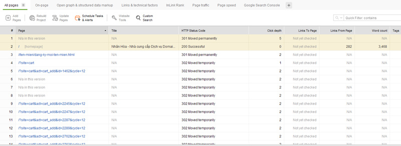 Website Auditor - ứng dụng của SEO Powersuite