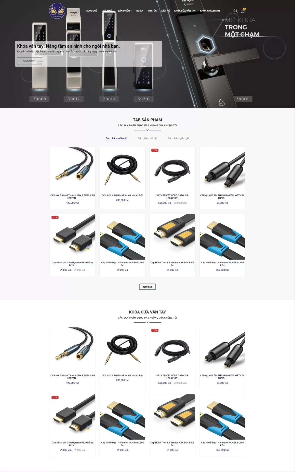 Mẫu Website Điện máy 03