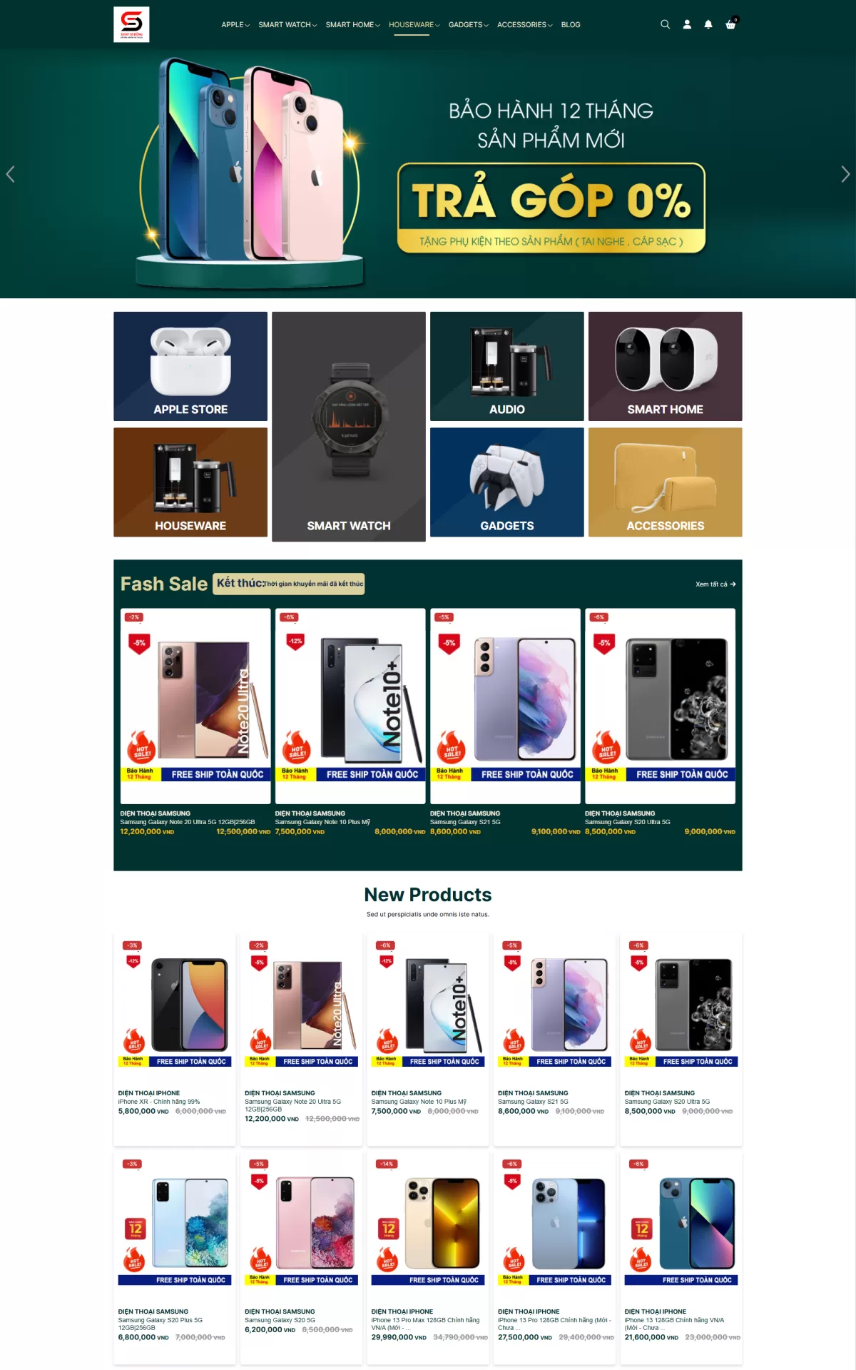 Mẫu Website Điện máy 05