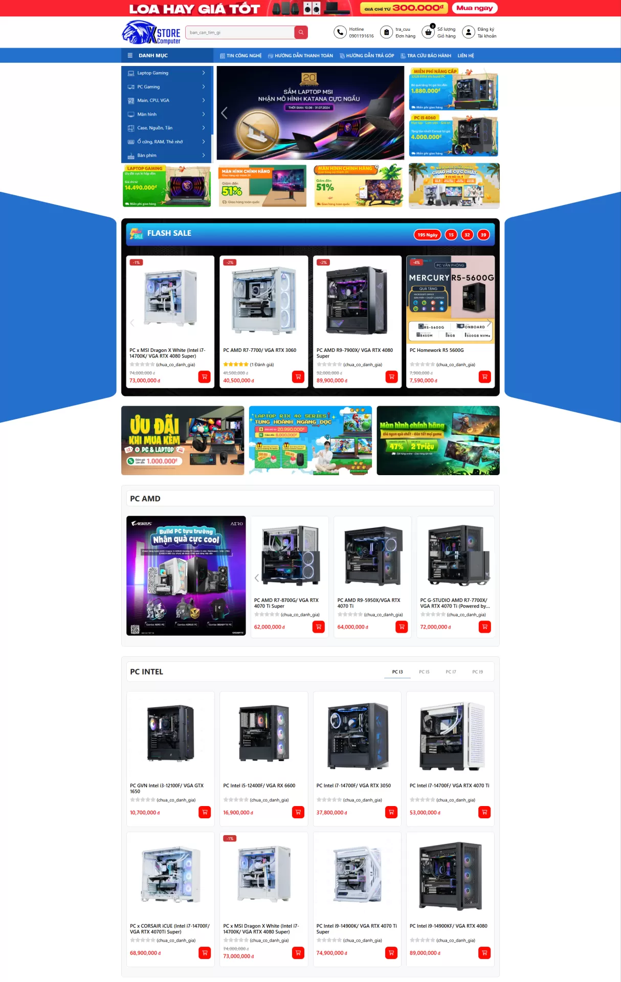 Mẫu Website Điện máy 08