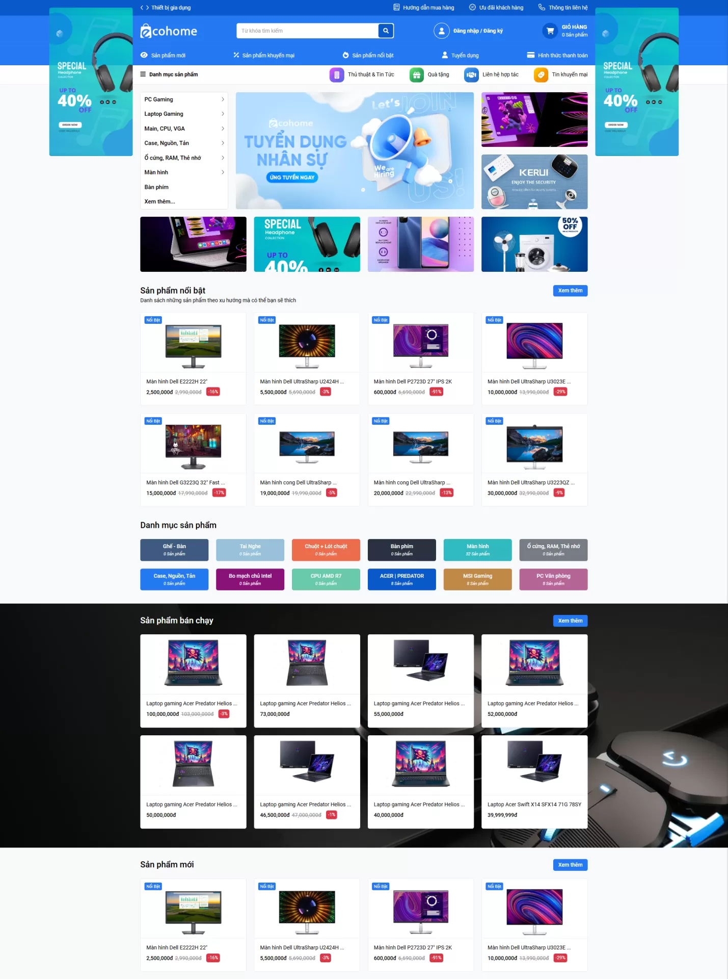 Mẫu Website Điện máy 09