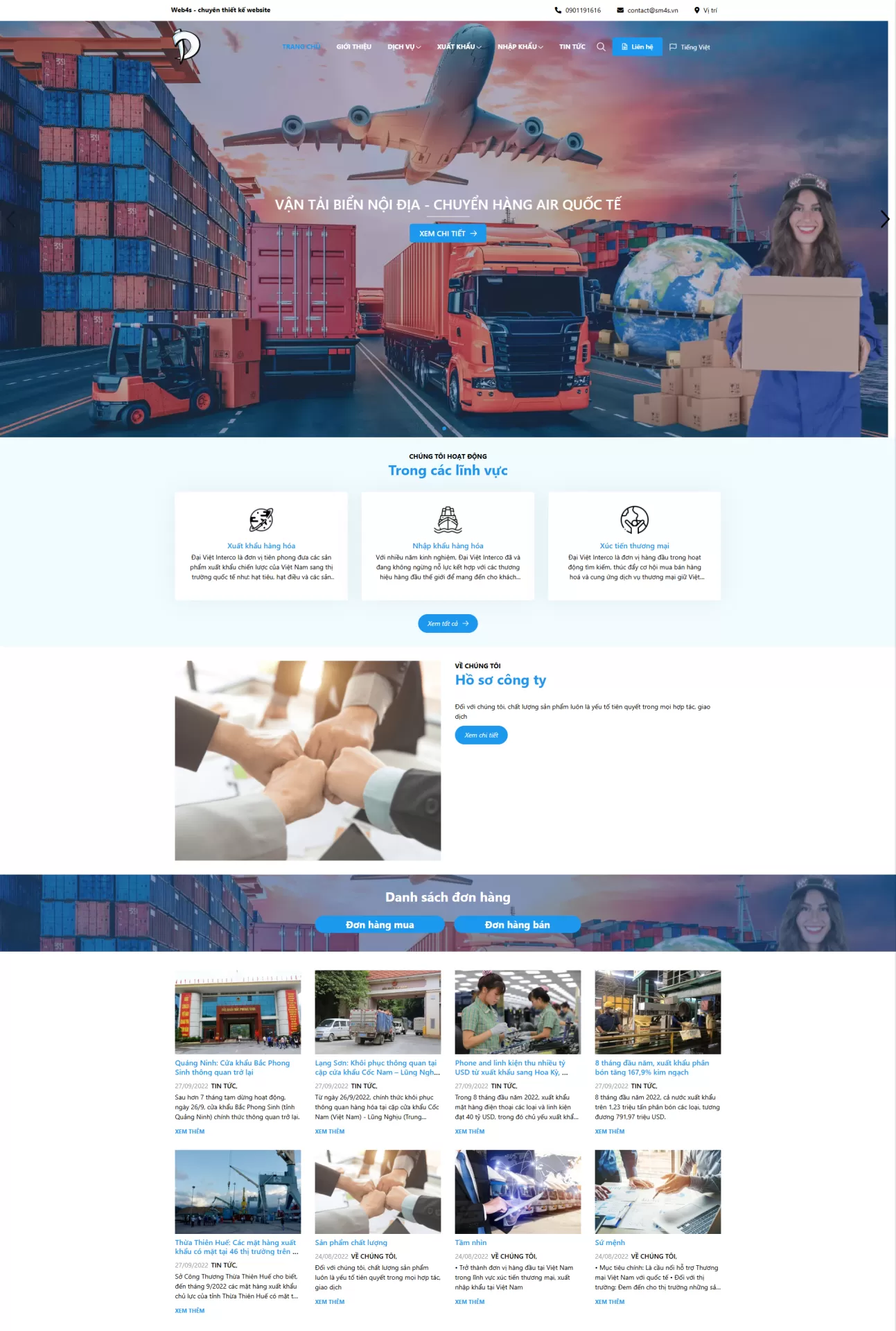 Mẫu Website Doanh nghiệp 01
