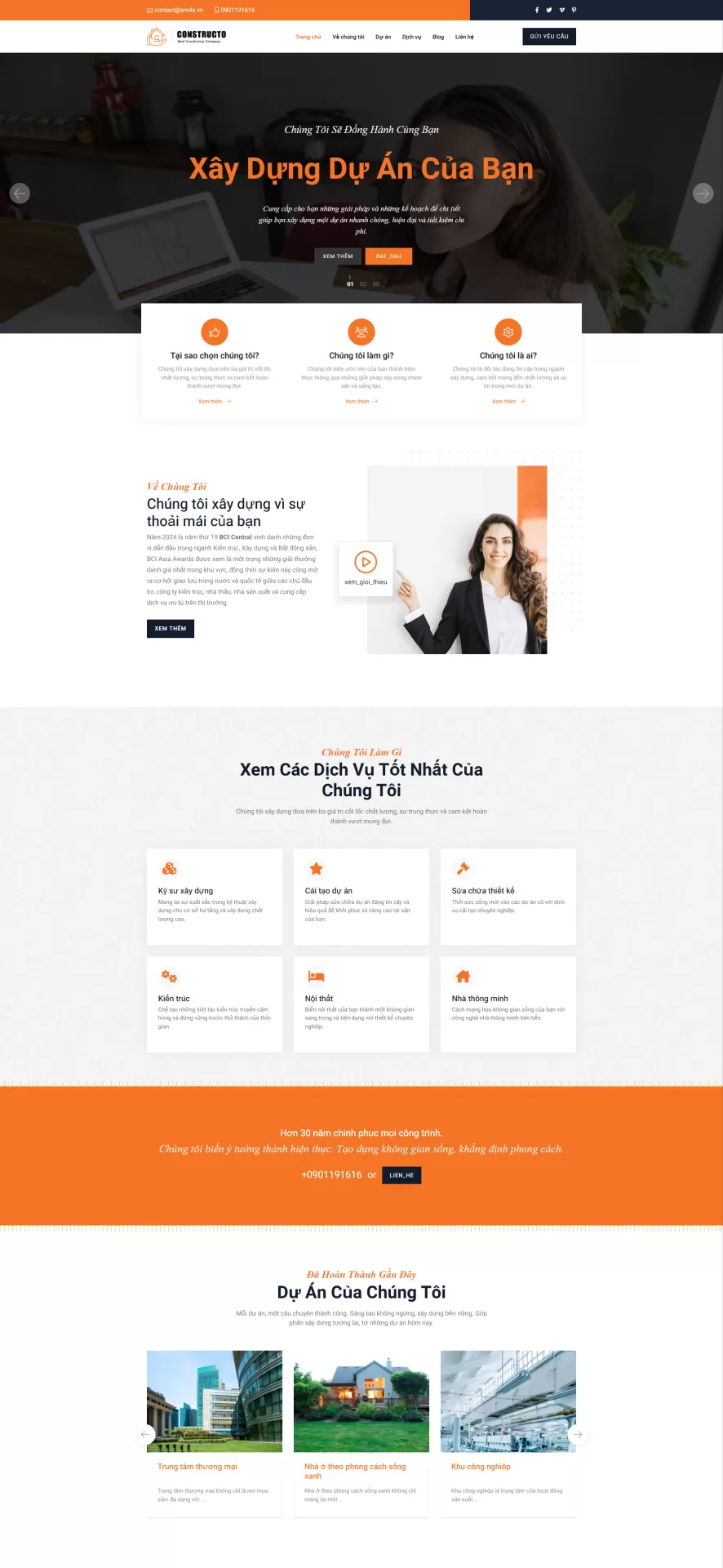Mẫu Website Doanh nghiệp 06
