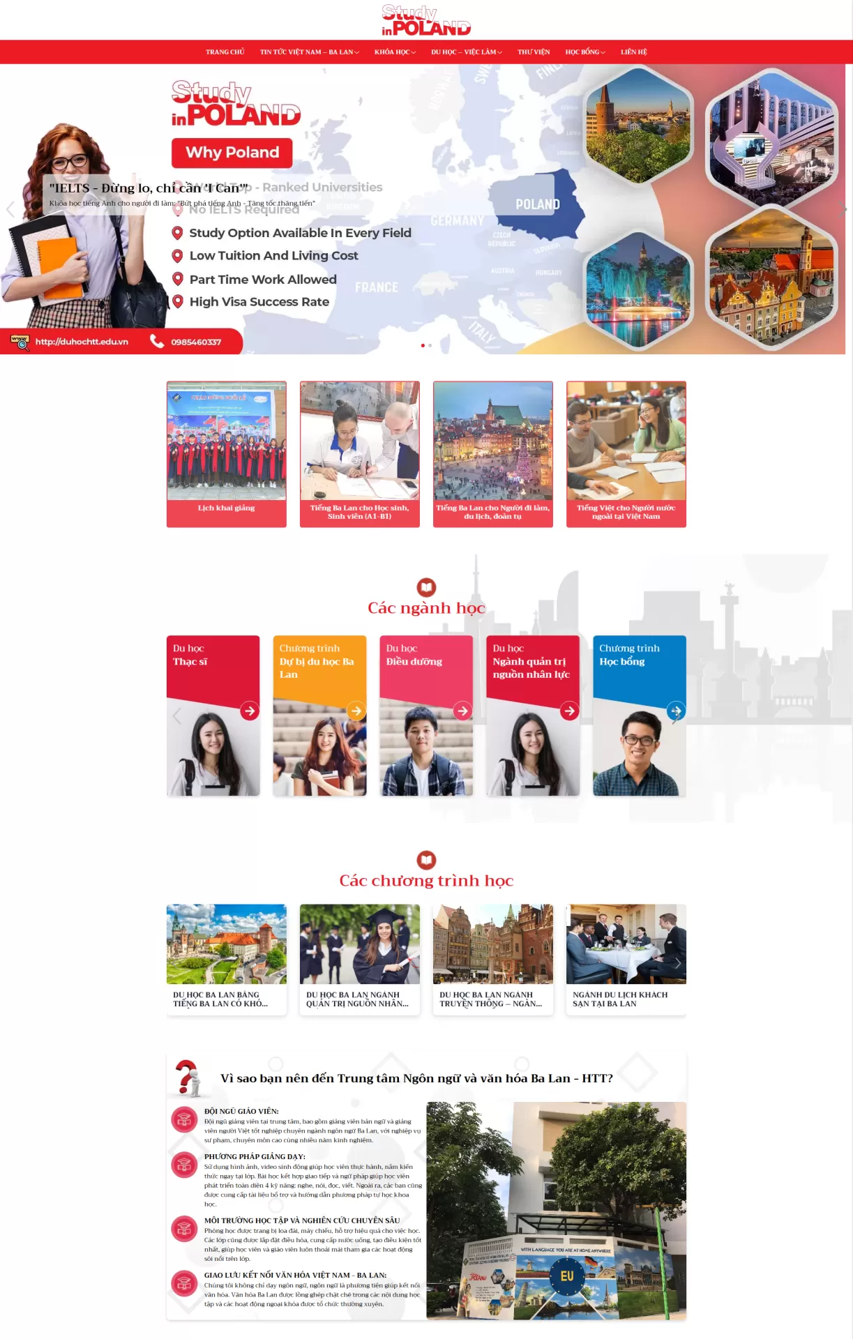 Mẫu Website Du học 06