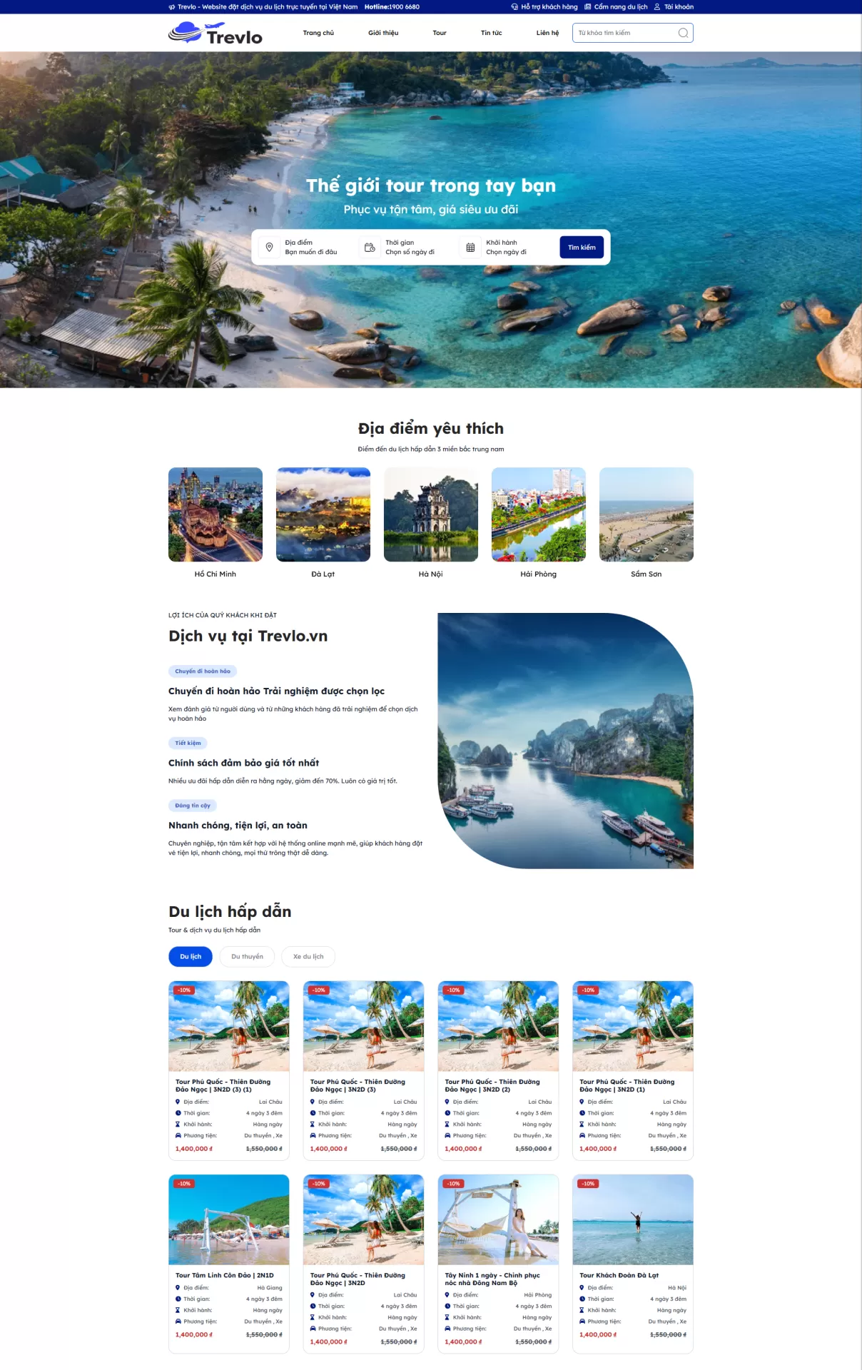 Mẫu Website Du lịch 02