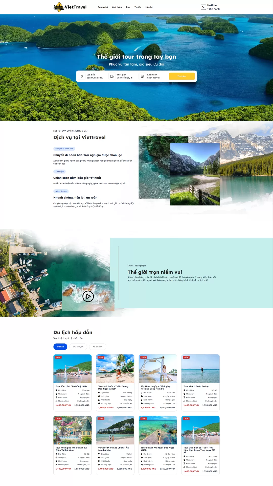 Mẫu Website Du lịch 05