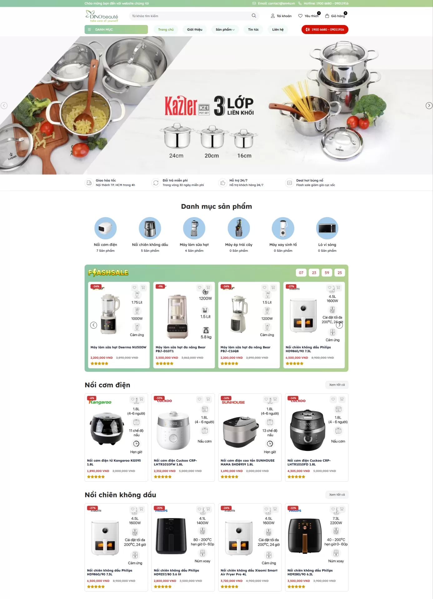 Mẫu Website Đồ Gia Dụng 04