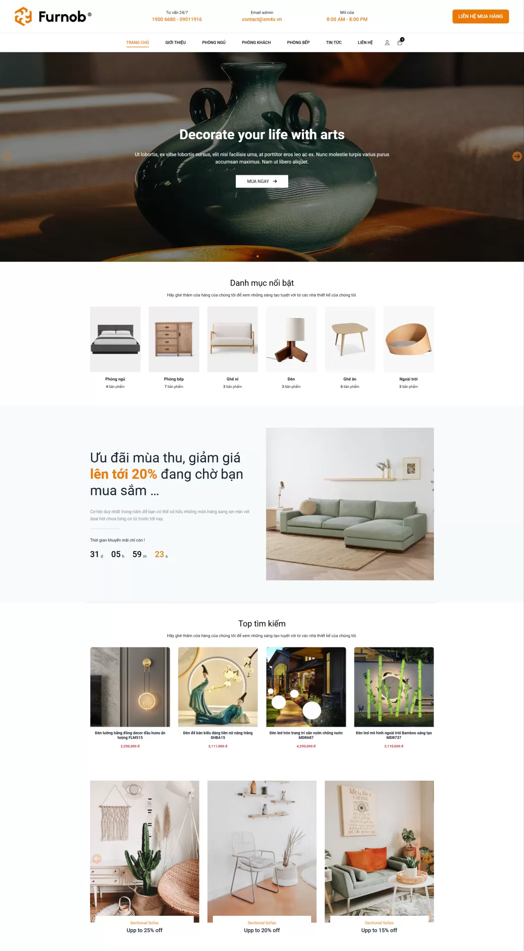 Mẫu Website Đồ gia dụng 06