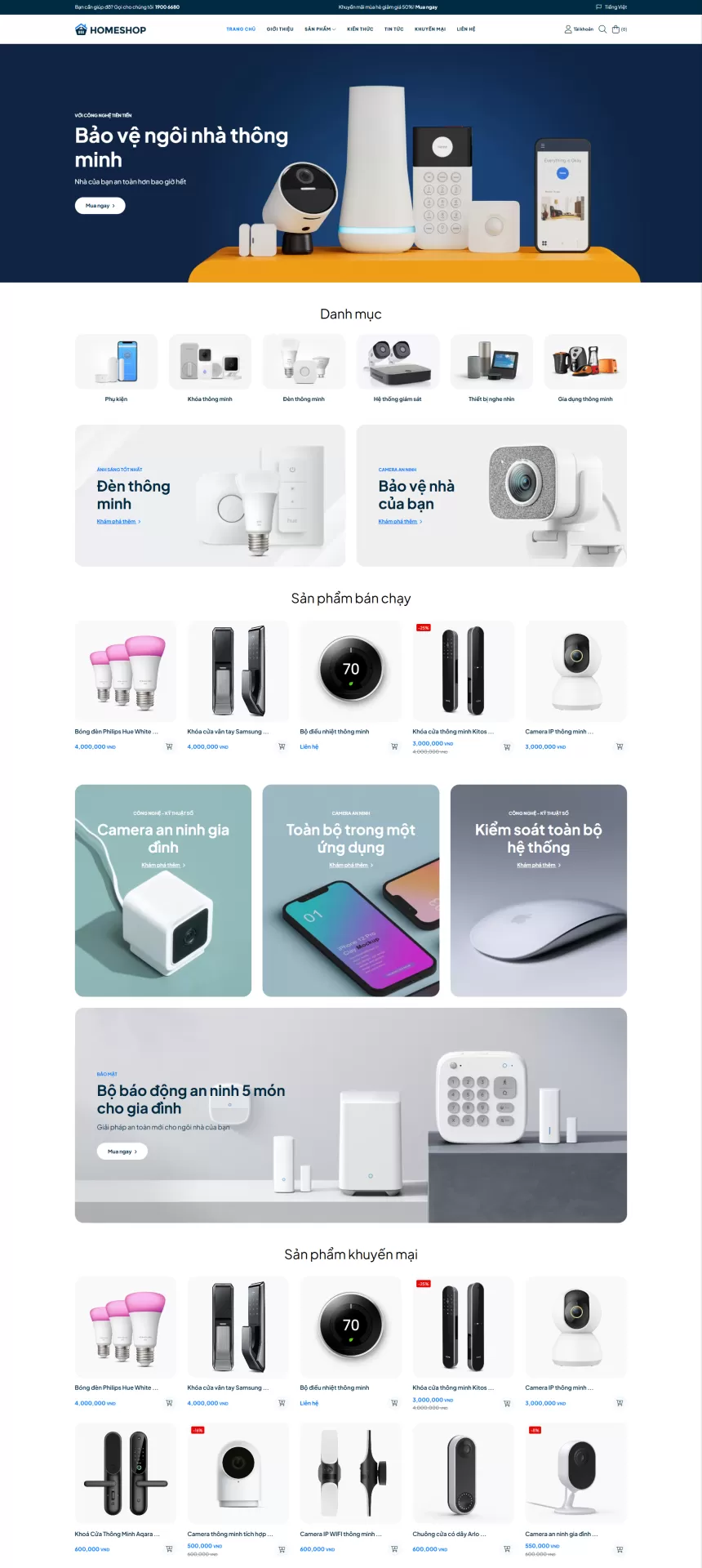 Mẫu Website Đồ gia dụng 07