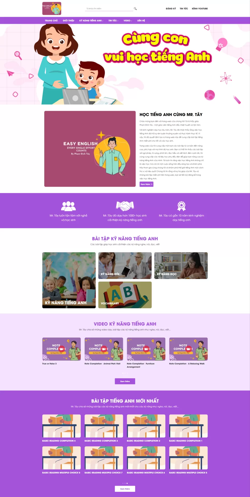 Mẫu Website Giáo Dục 03