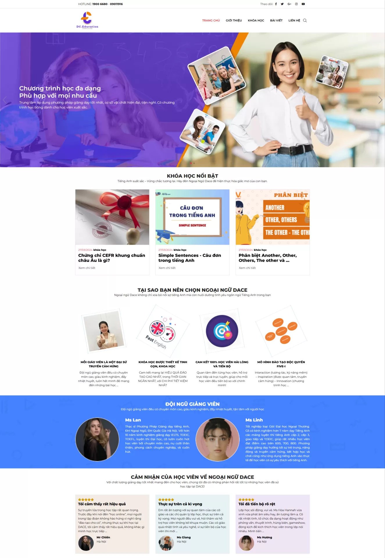 Mẫu Website Giáo dục 04