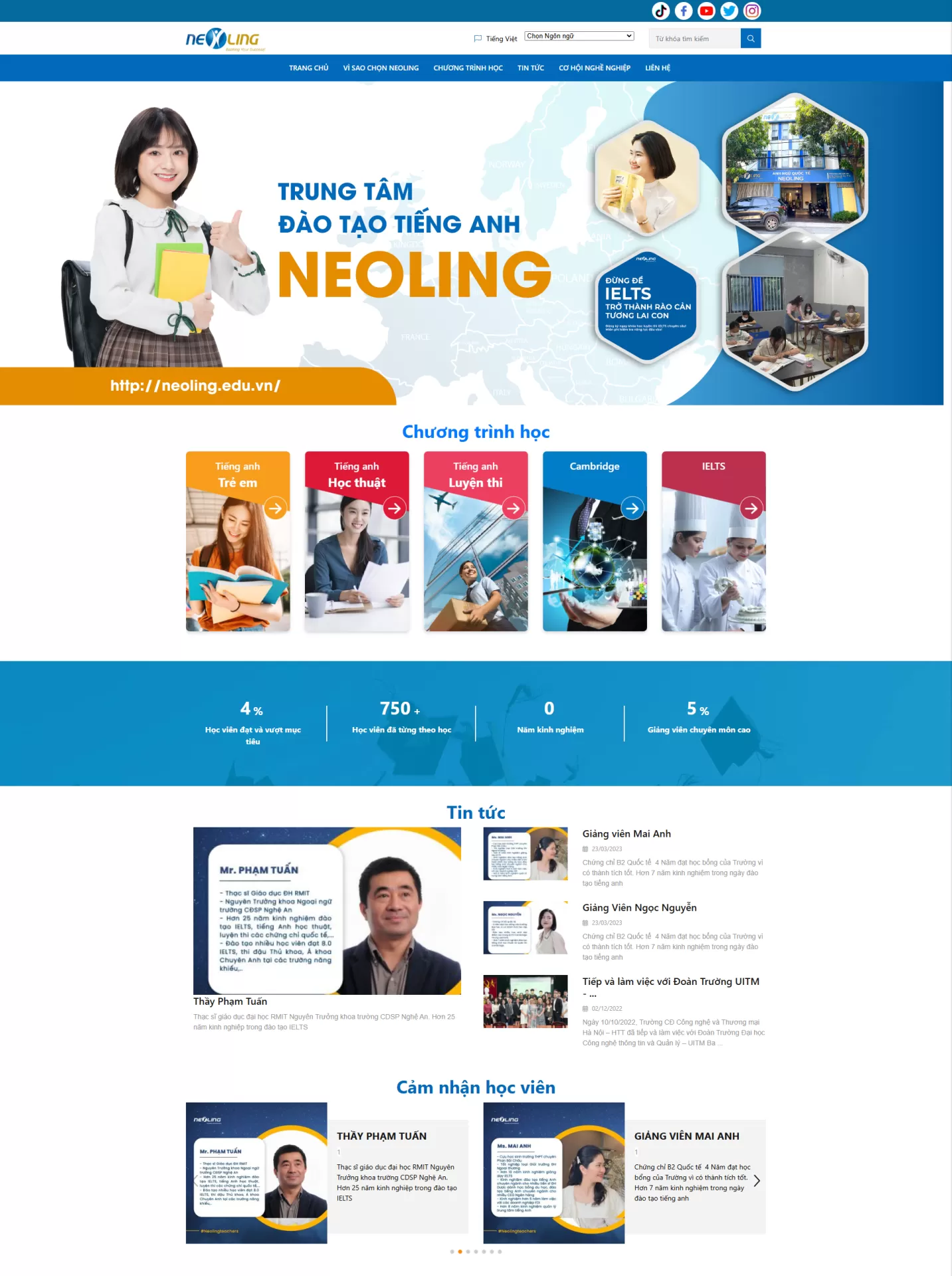 Mẫu Website Giáo dục 08