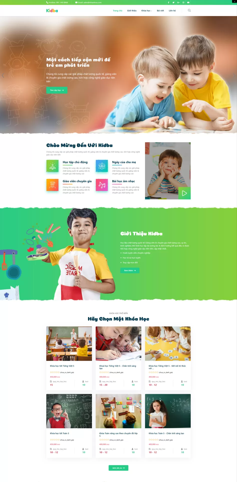 Mẫu Website Giáo dục 06