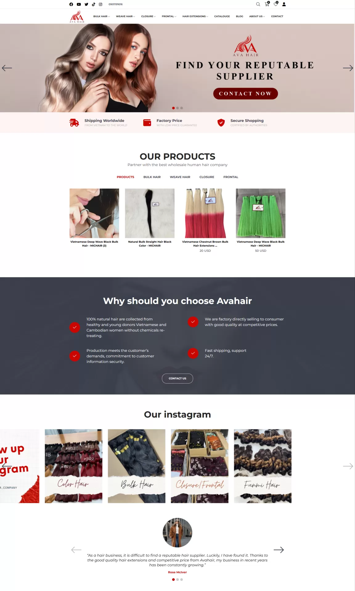 Mẫu Website Mỹ phẩm 04