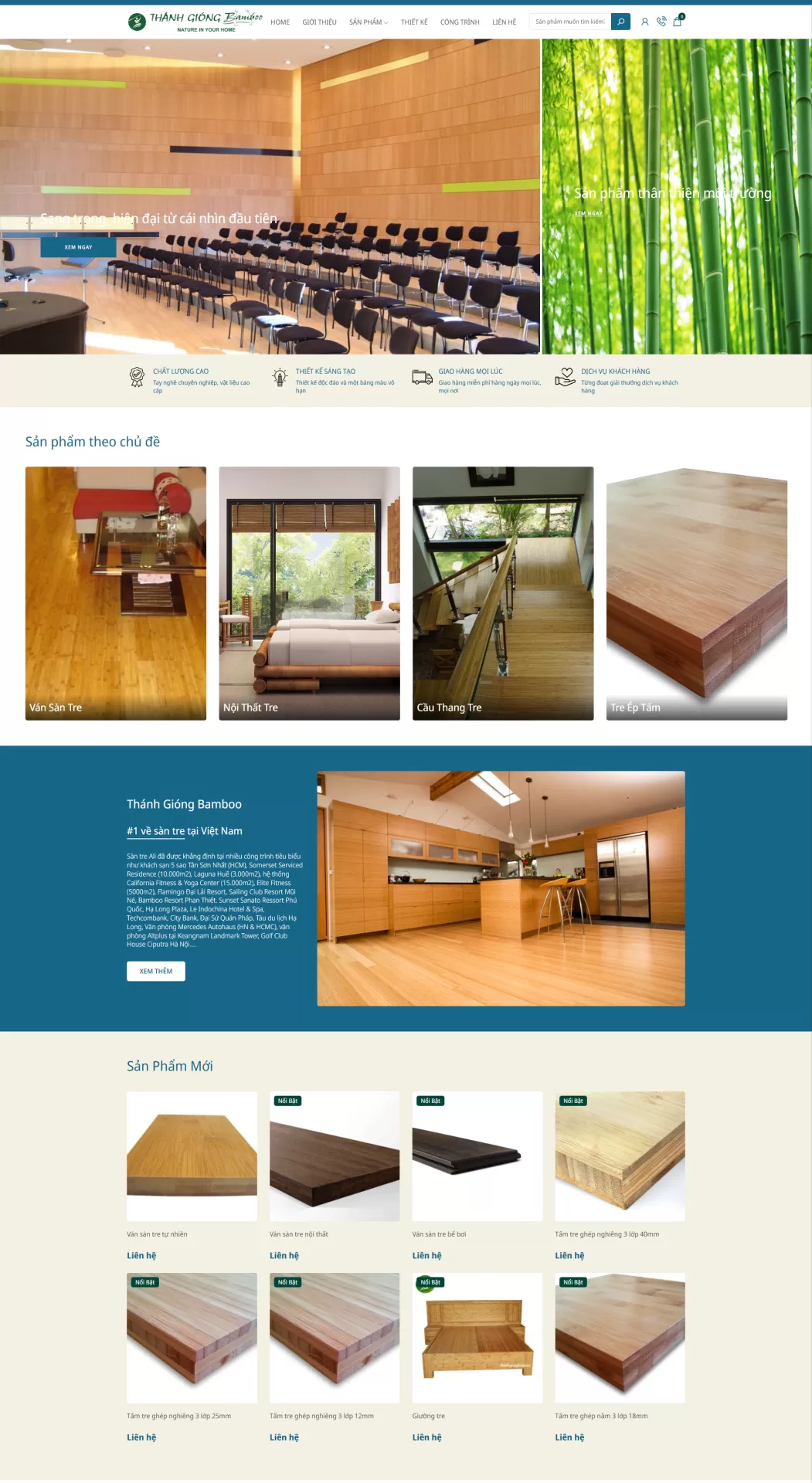 Mẫu Website Nội thất 02