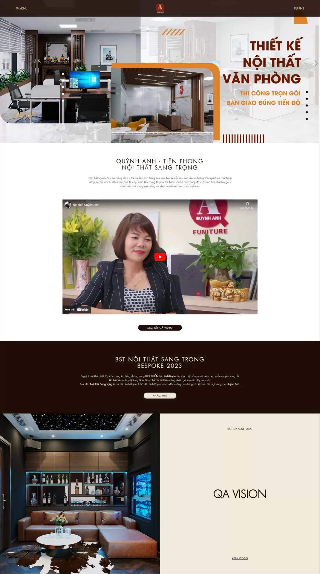 Mẫu Website Nội thất 03