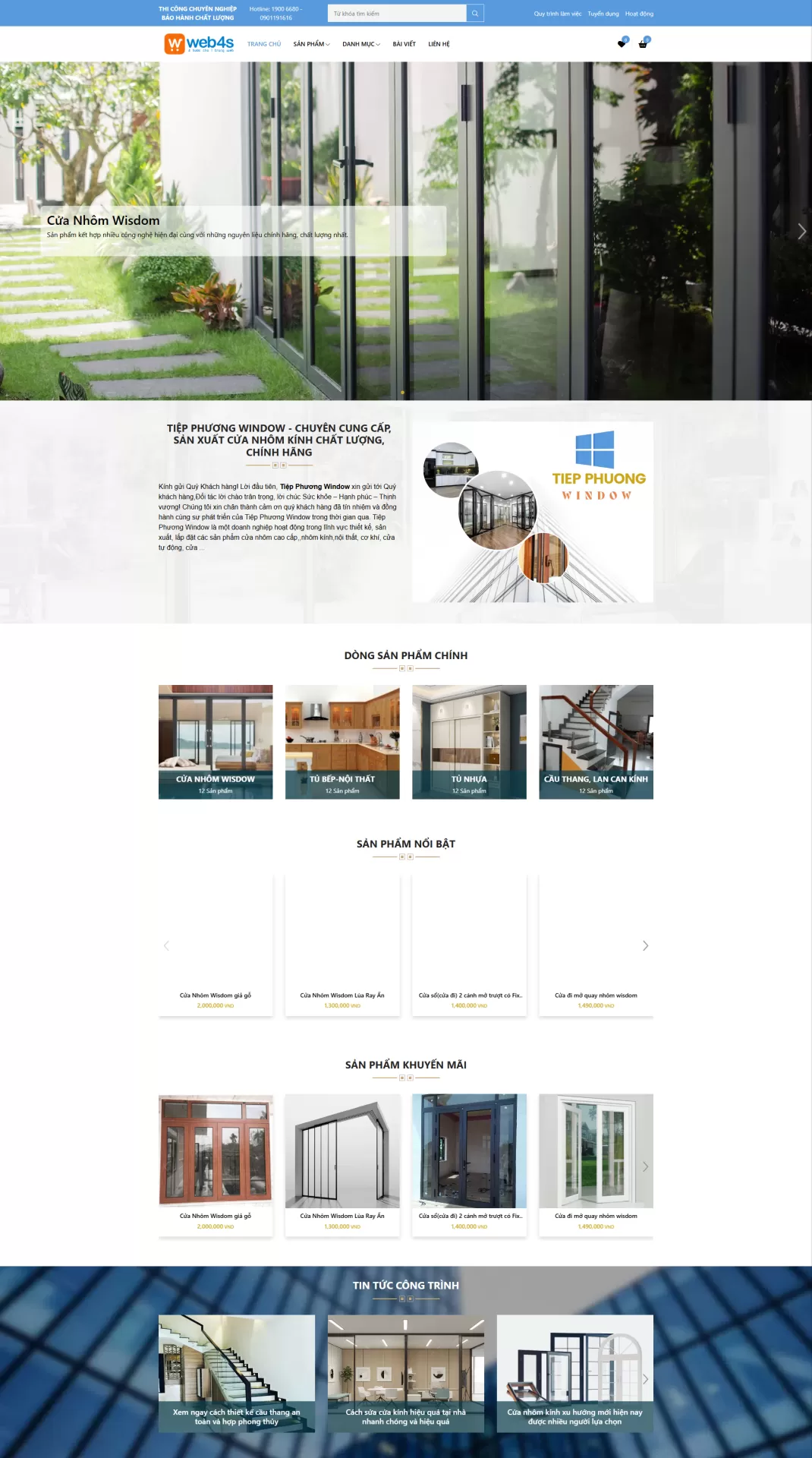 Mẫu Website Nội thất 05