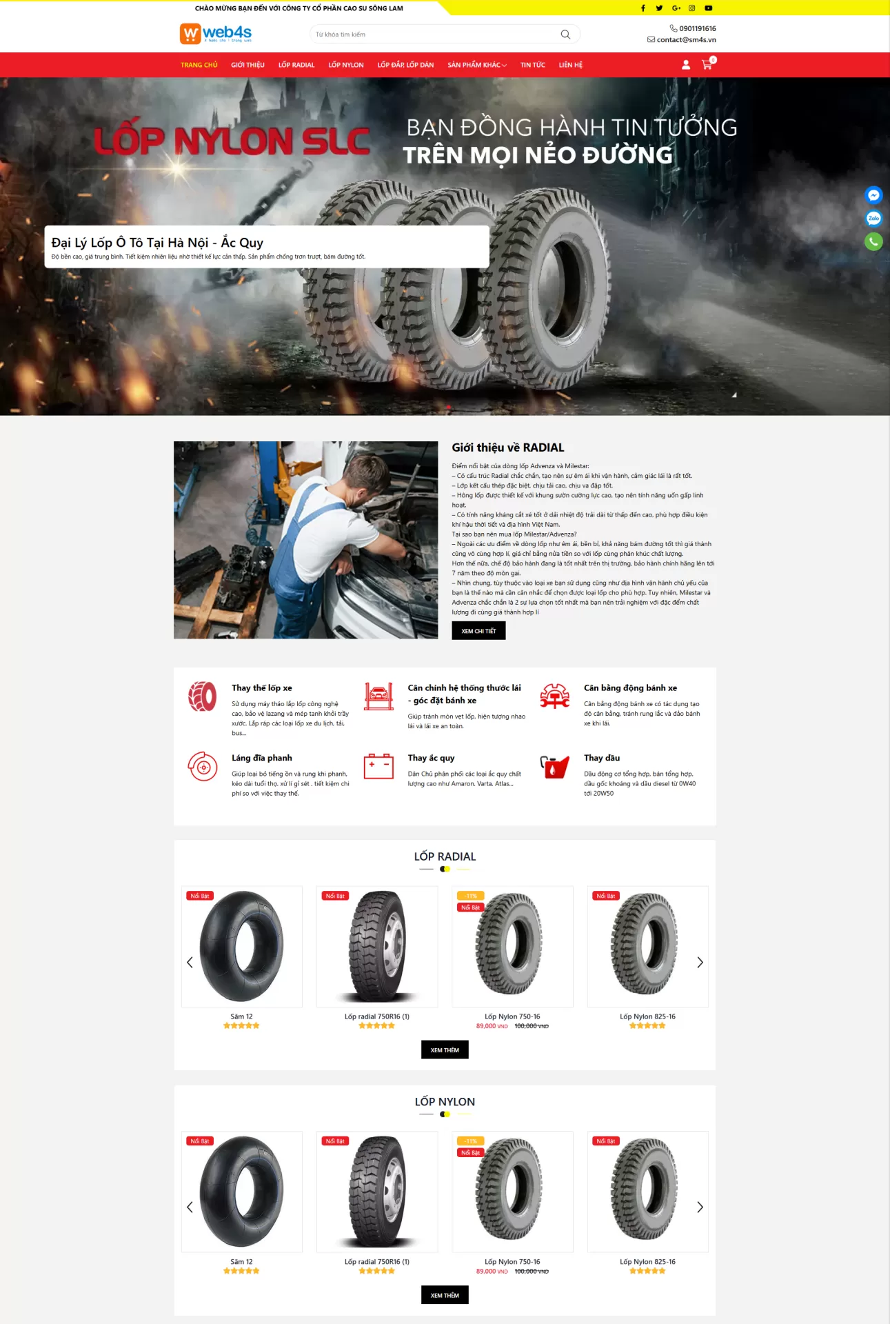 Mẫu Website Bán Ô Tô 03