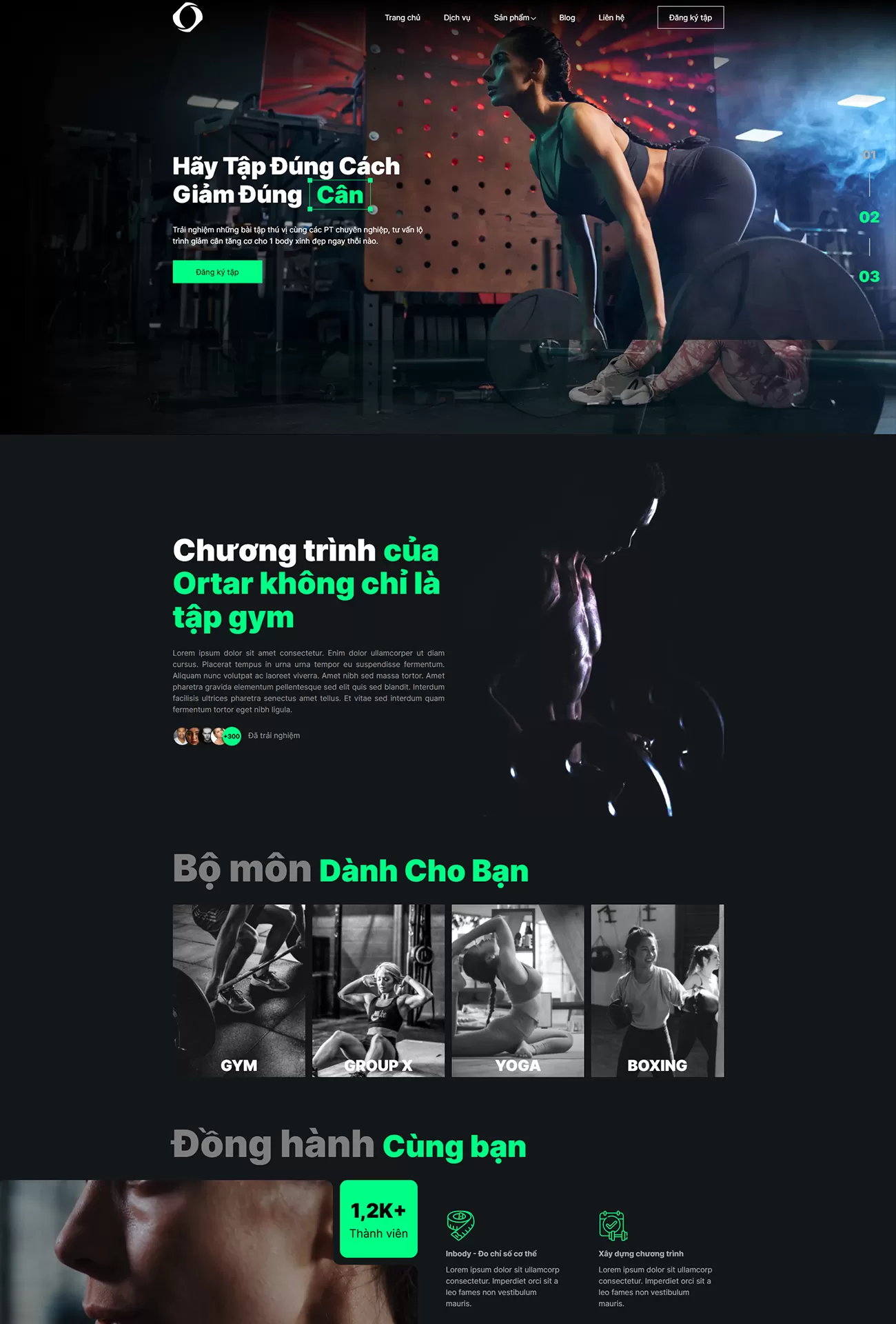 Mẫu Website Thể thao 01