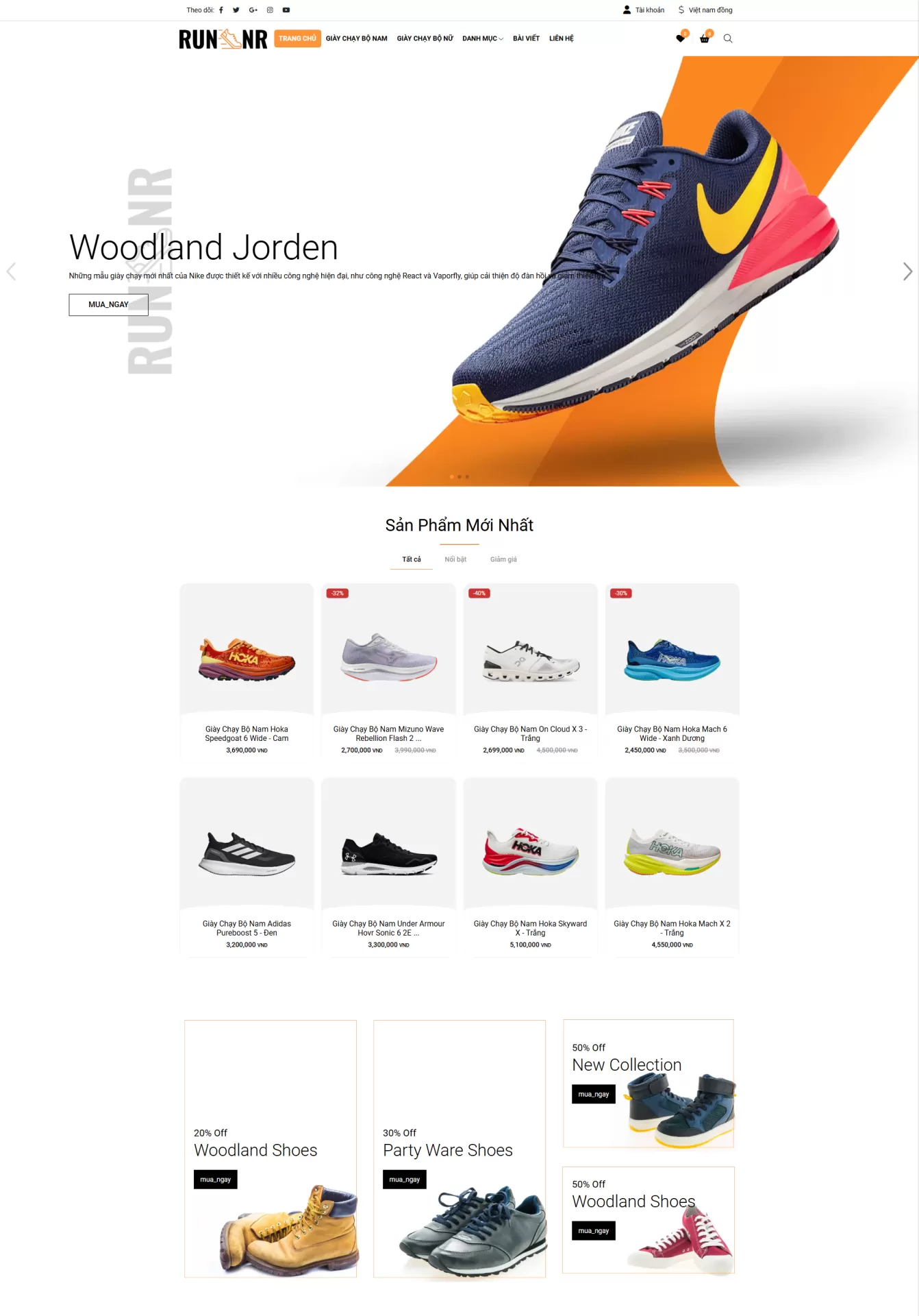 Mẫu Website Thể thao 04