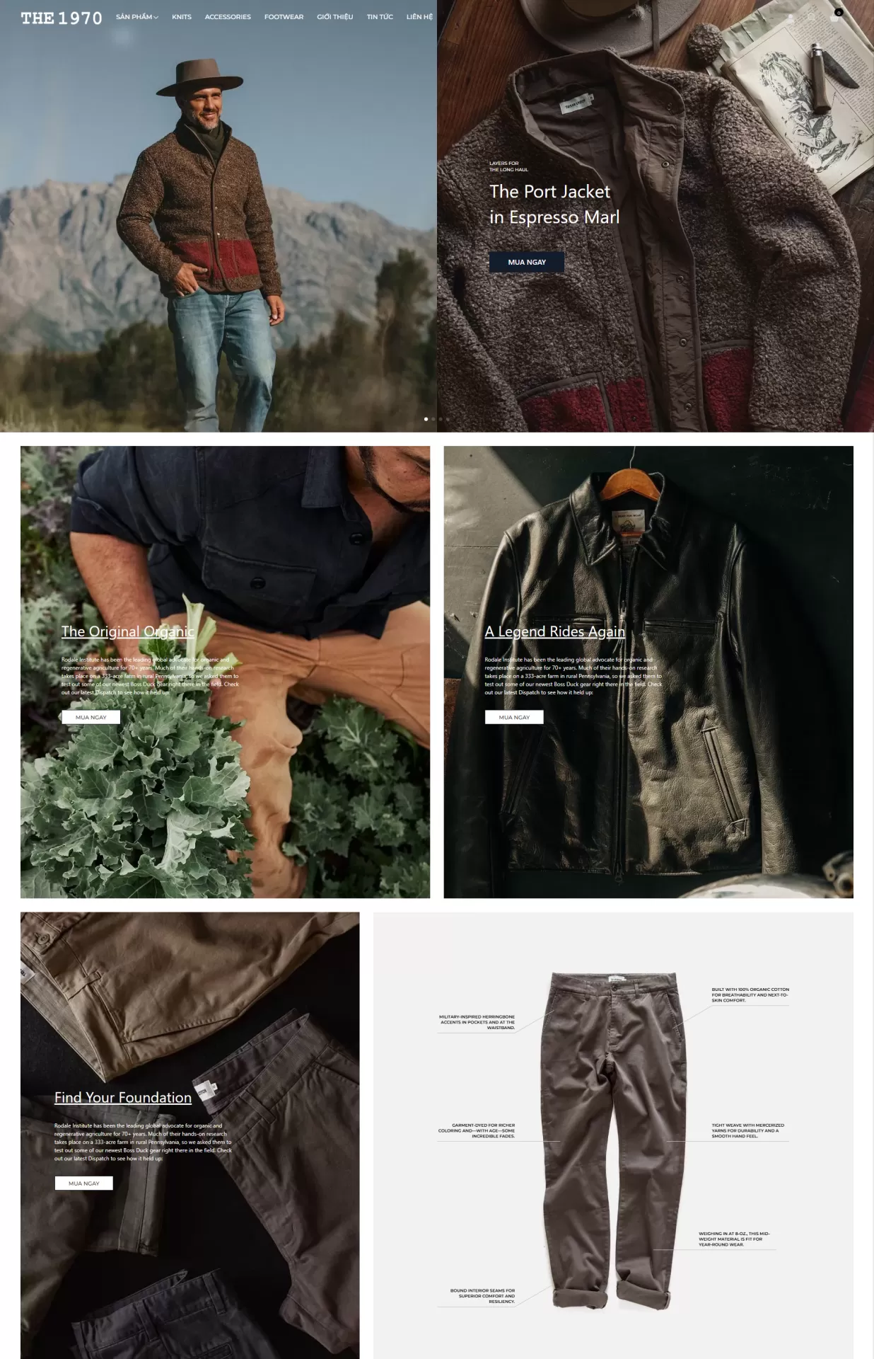 Mẫu Website Thời trang 02