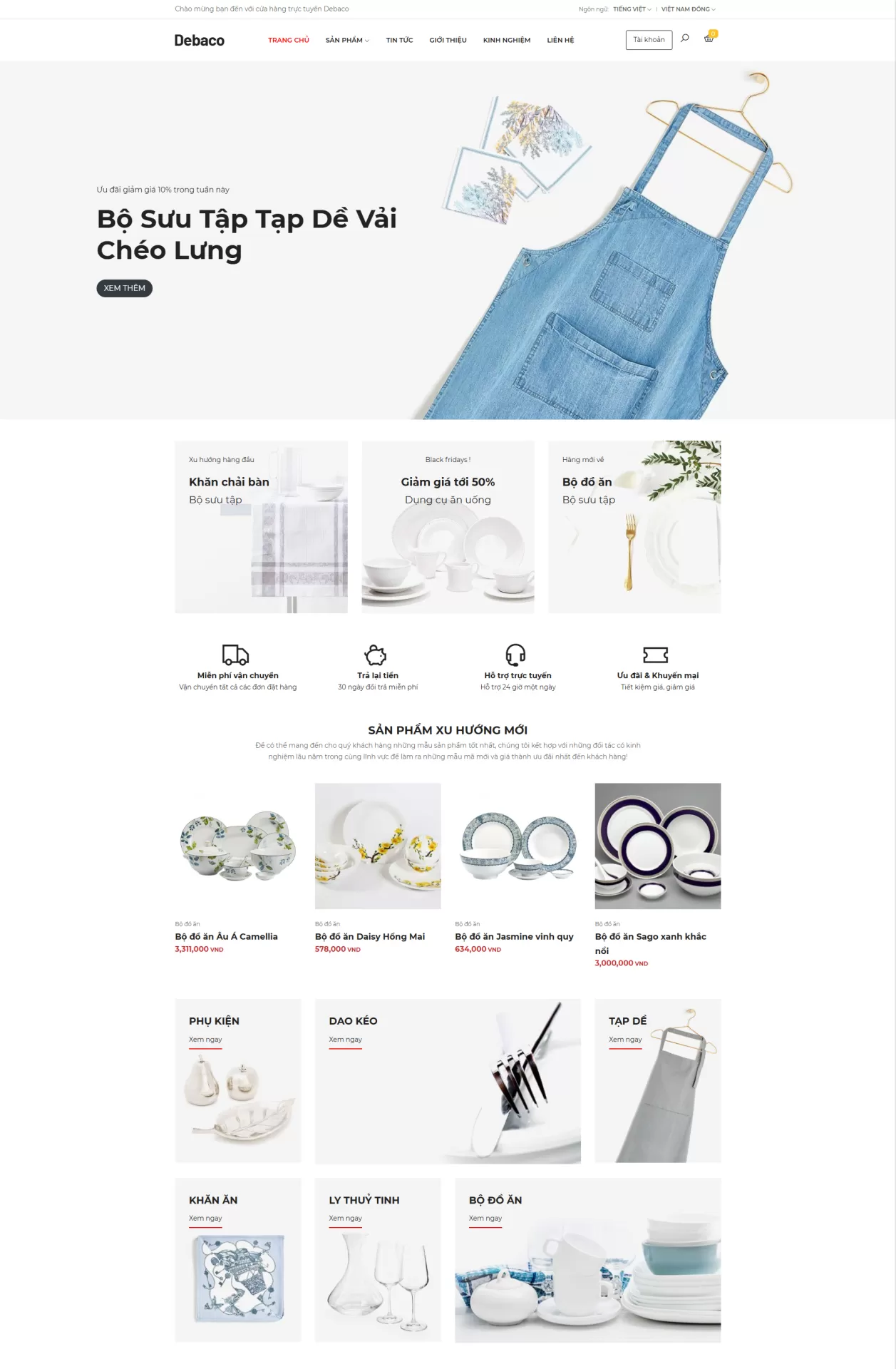 Mẫu Website Thời trang 04