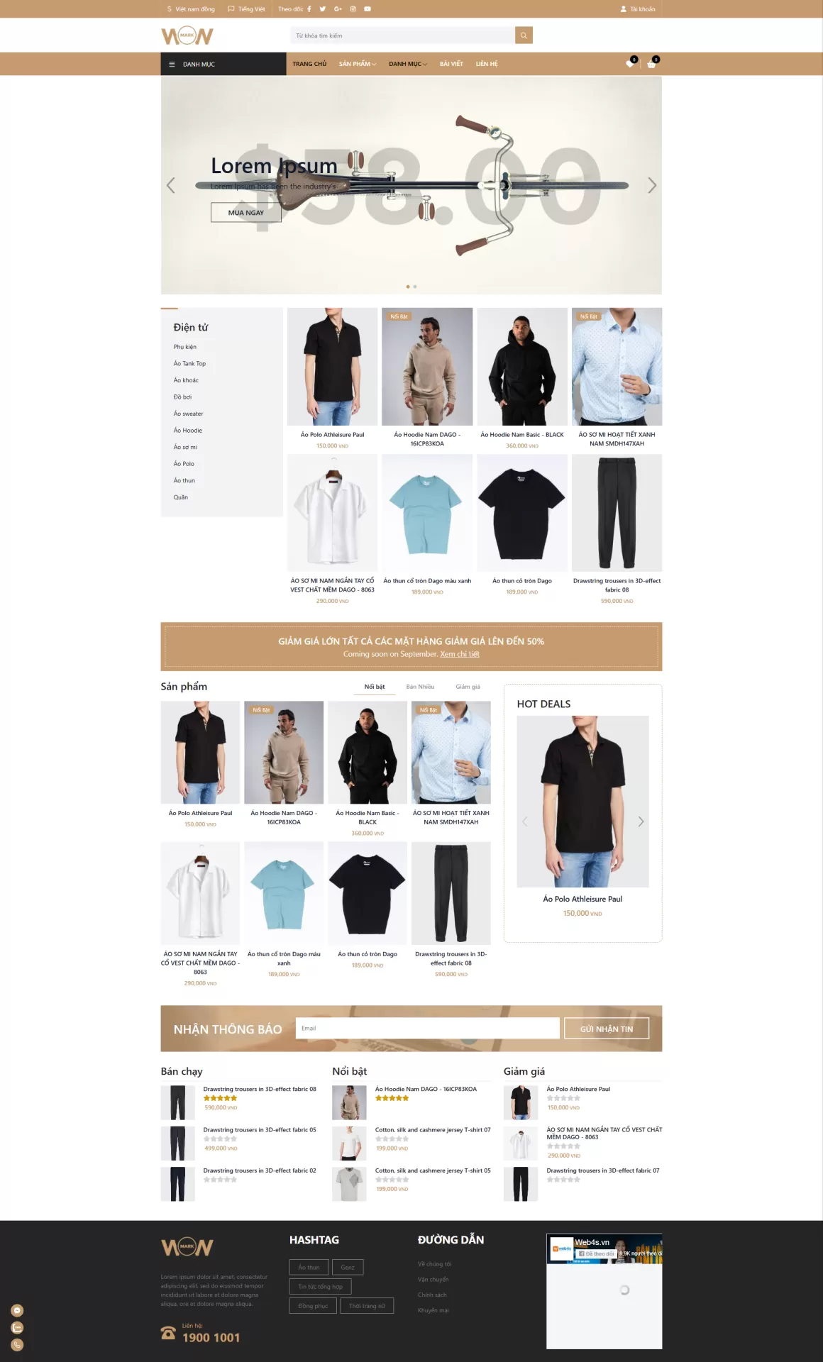 Mẫu Website Thời trang 05