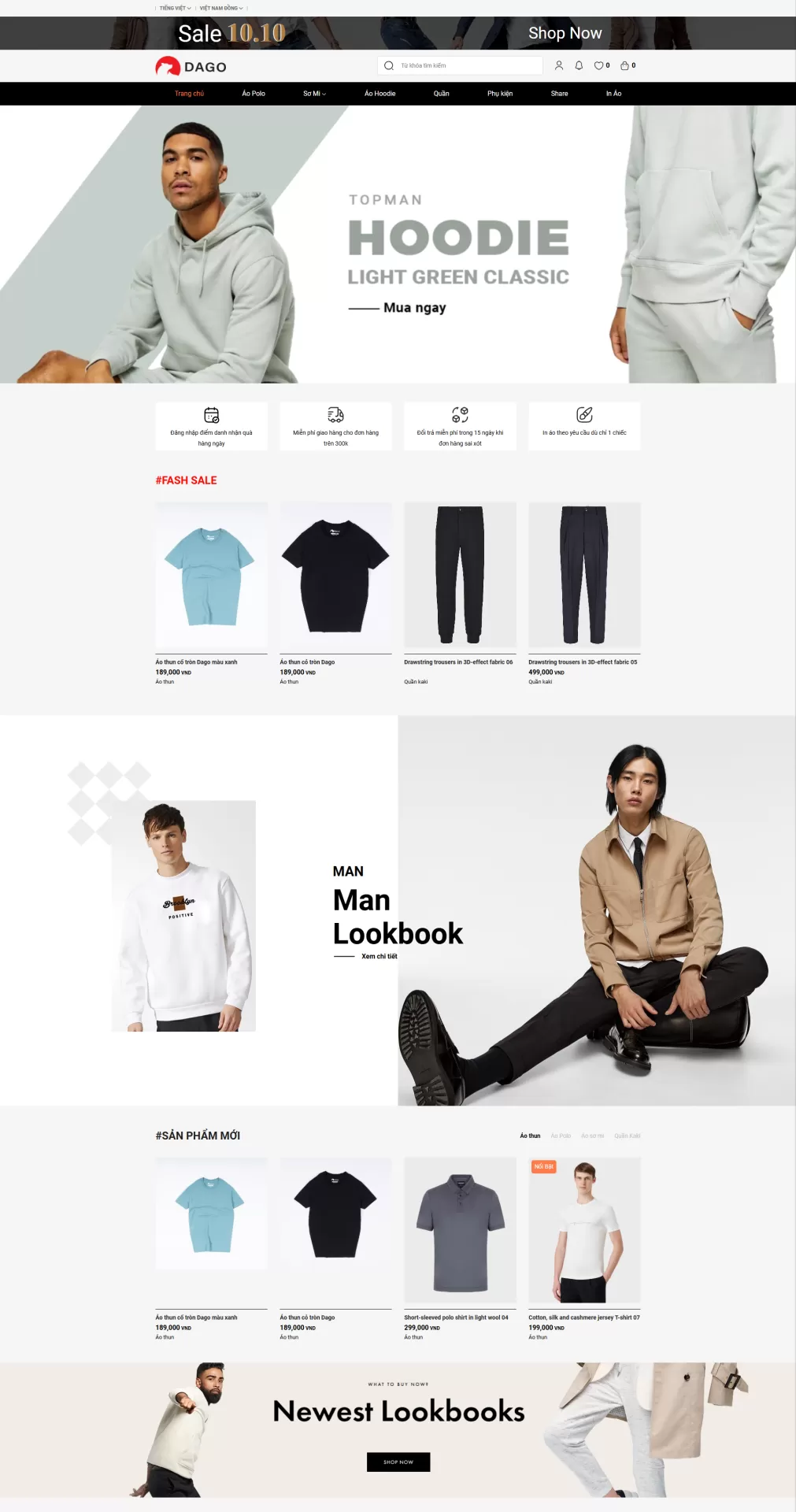 Mẫu Website Thời trang 06